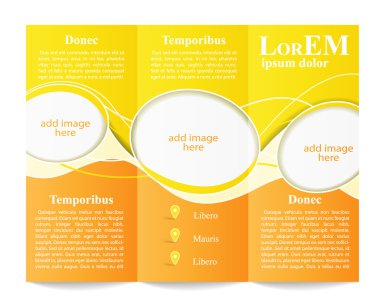 Üç katlı broşür şürü