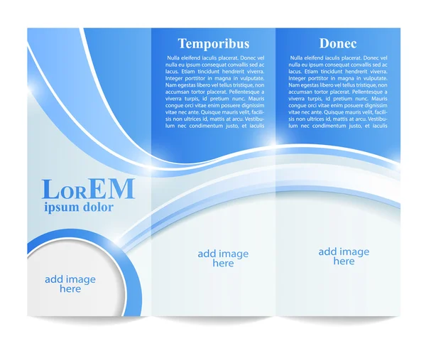 Dreifaltige Broschüren-Vorlage — Stockvektor