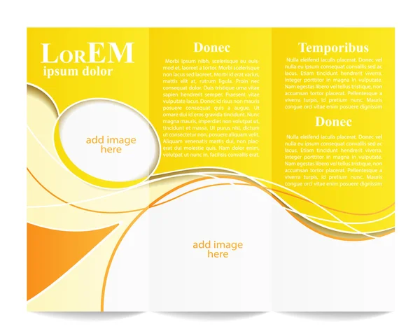 Drievoudige brochure template — Stockvector