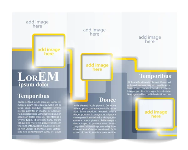 Drievoudige brochure template — Stockvector