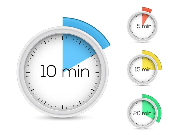 タイマー コレクション — ストックベクタ