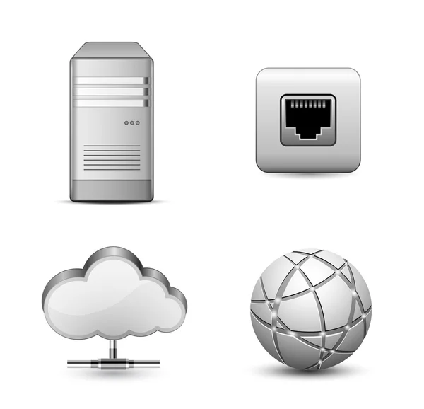 Cloud hosting — Stock Vector