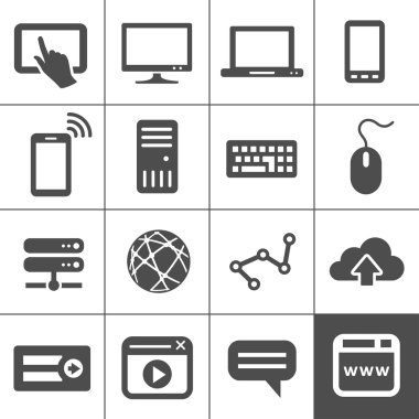 İnternet ve web simge seti