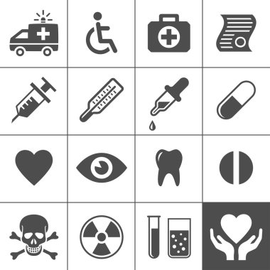 Medical and health icon set