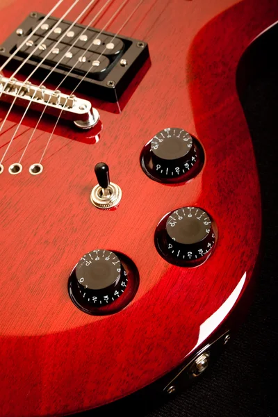 Detalhe da guitarra elétrica — Fotografia de Stock