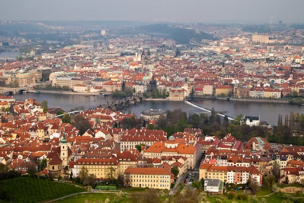 Rote Dächer von Prag — Stockfoto