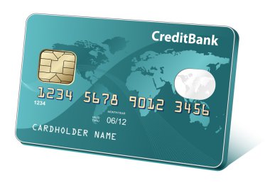 Dünya Haritası ve yansımaları ile kredi kartı veya bankamatik kartları. ödeme kavramı.