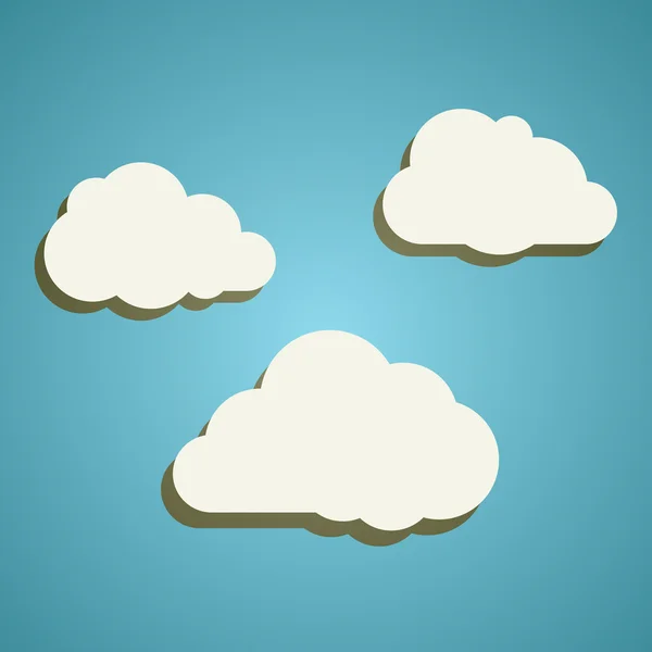 Wolken. vectorillustratie — Stockvector