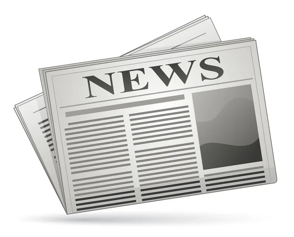 Gazete simgesi. Gazete vektör çizim