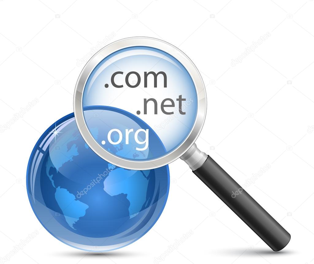 Domain search vector icon