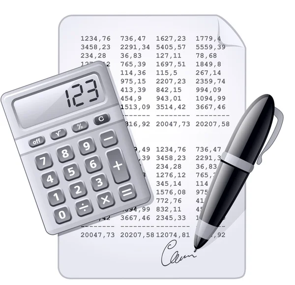 Icono contable — Vector de stock