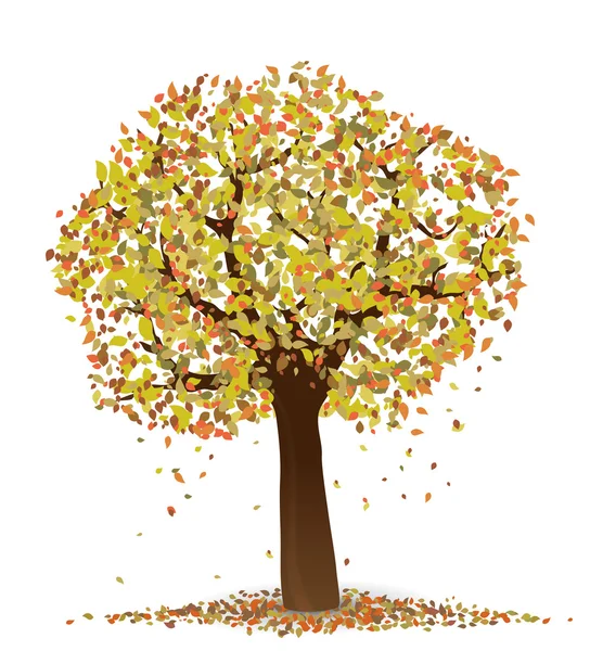 Árbol de otoño — Vector de stock