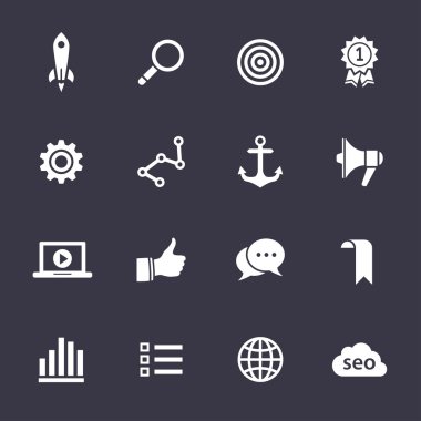 Arama Motoru Optimizasyonu Icon set