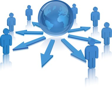 Dünya ve insanlar. sosyal medya. iletişim kavramı.