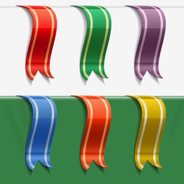 Collection of bookmarks clipart