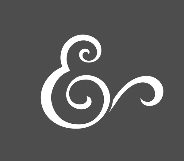 Custom ampersand — Stock Vector