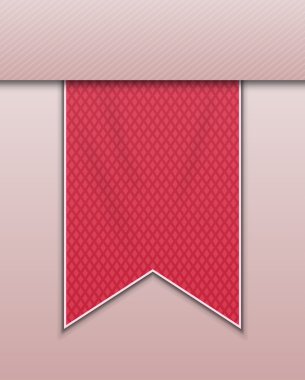 Red bookmark decoration ribbon clipart