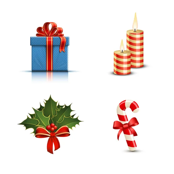 Iconos de Navidad — Vector de stock