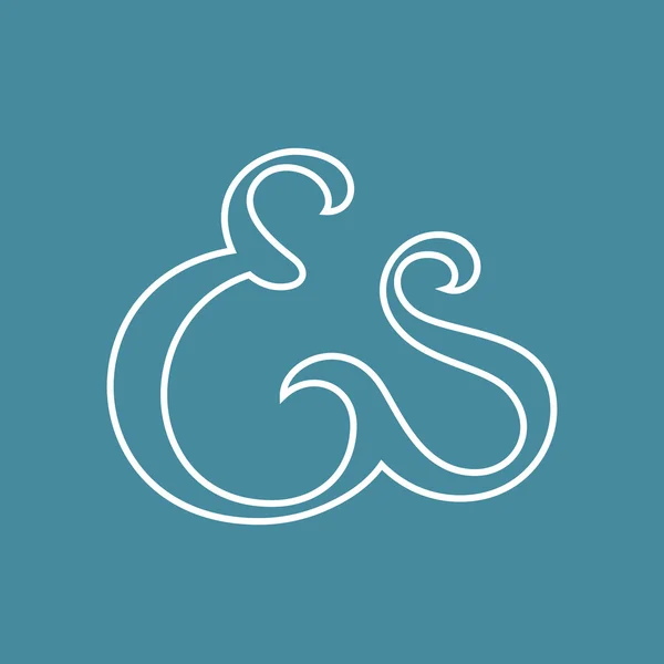 Ampersand — Vector de stock