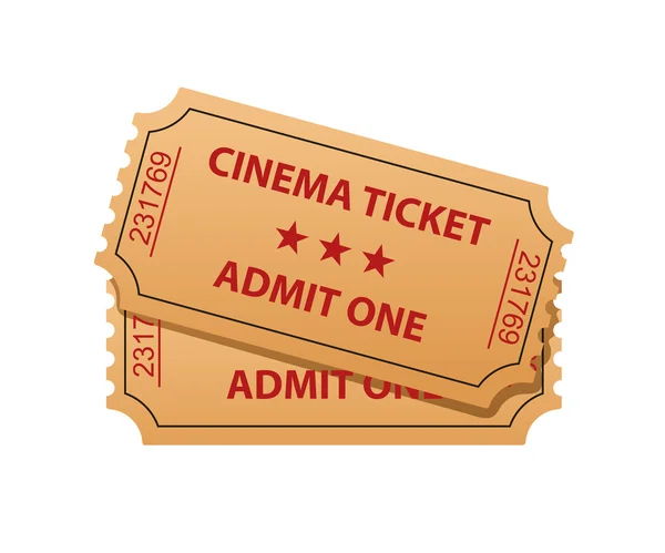 Entradas de cine — Vector de stock