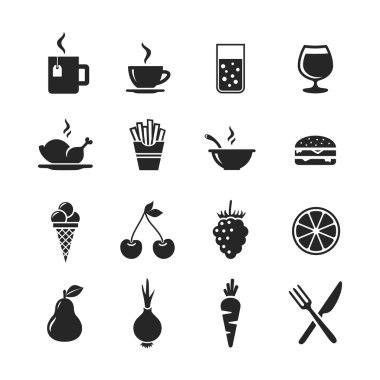 yiyecek ve içecek Icon set