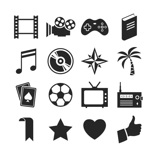 Entertainment icons — Stock Photo, Image