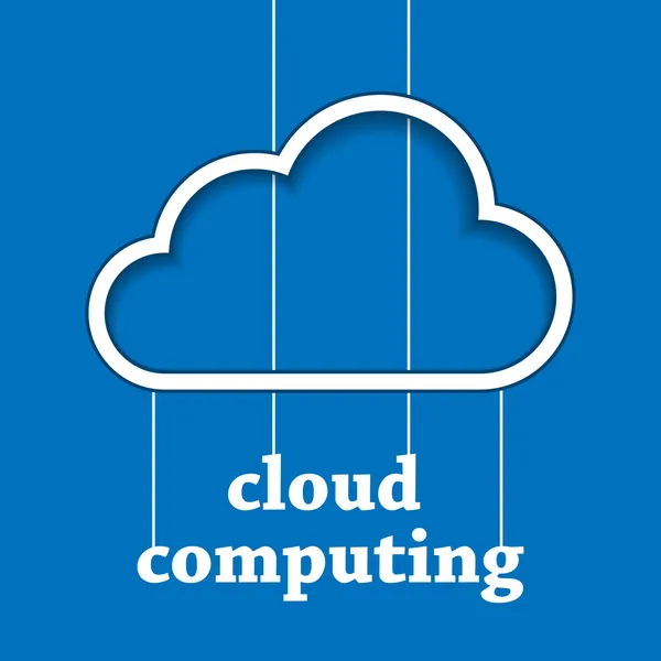 Vorlage Cloud Computing — Stockvektor