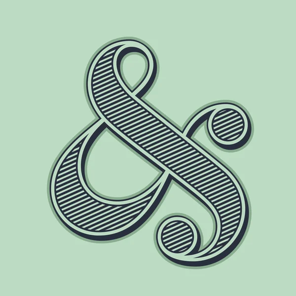 Ampersand — Stockový vektor