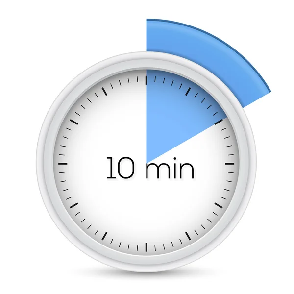 Temporizador de diez minutos — Archivo Imágenes Vectoriales