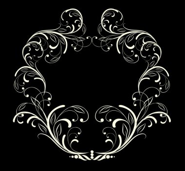 Dekoratif şubesi ile çerçeve çiçek