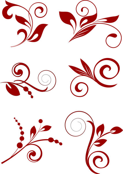 Комплект декоративных ветвей - элемент дизайна в винтажном стиле
