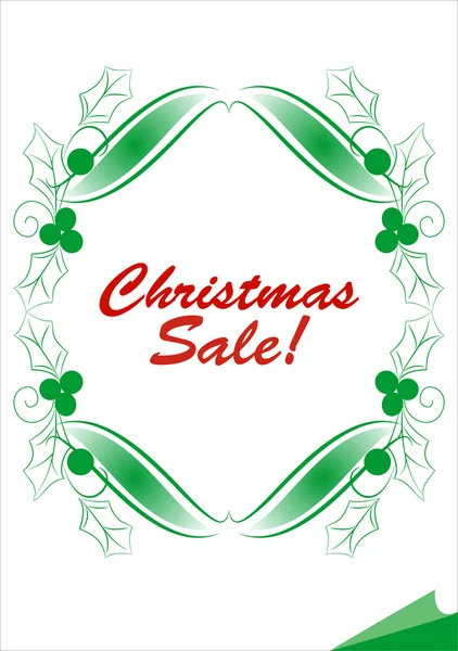 Chrisnmas theme - Christmas sale banner. Vector illustration. — Stock Vector