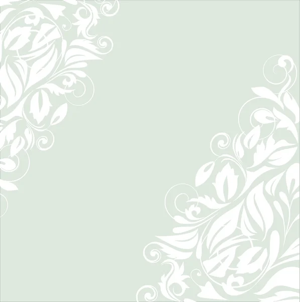 Floral background with decorative branch. — Stock Vector