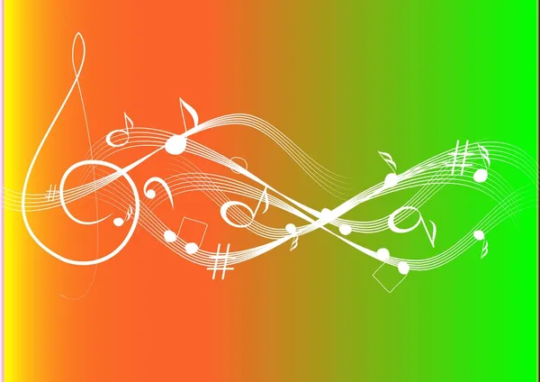 Music theme background with musical note,vector Illustration — Stock Vector