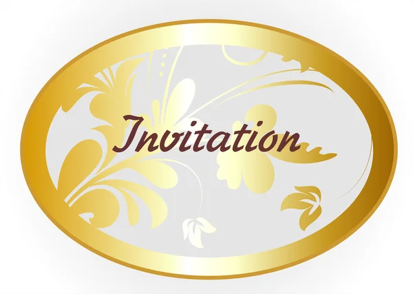 Carte d'invitation dans un style vintage — Image vectorielle