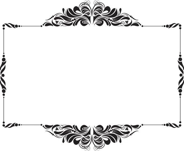 Decoratief frame voor design in vintage stijl — Stockvector