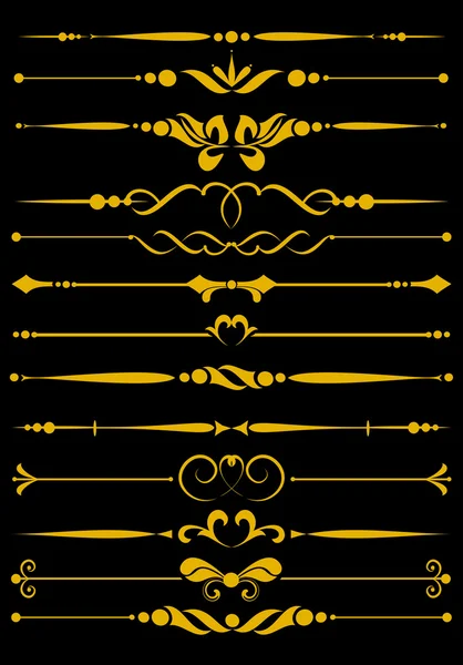 dekoratif tasarım öğeleri kümesi