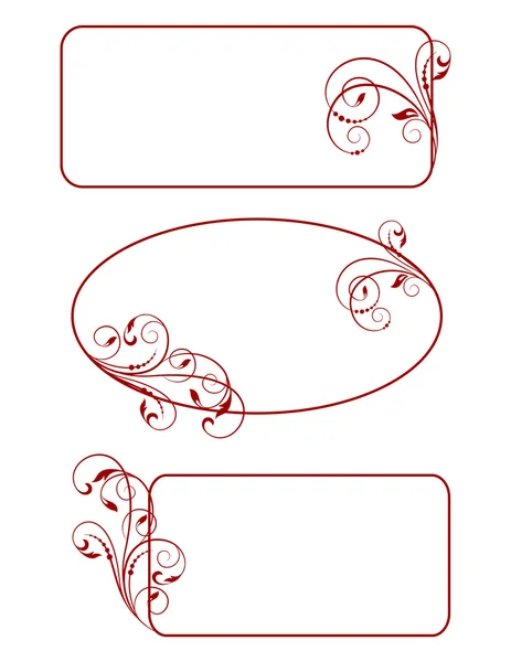 Декоративные рамки - элемент дизайна в винтажном стиле — стоковый вектор