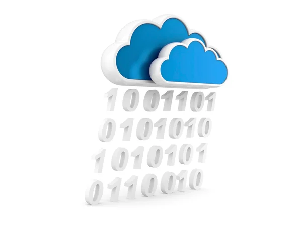 Informace cloud Internetu a informace o proudu — Stock fotografie