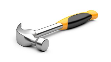 siyah ve sarı kulplu çekiç