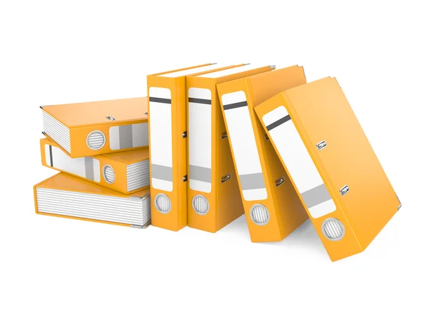 A orange ring binder — Stock Photo, Image