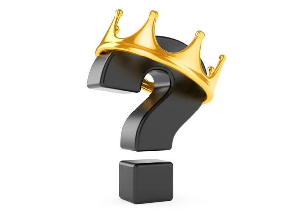 Crowned question. Problem. — Stock Photo, Image