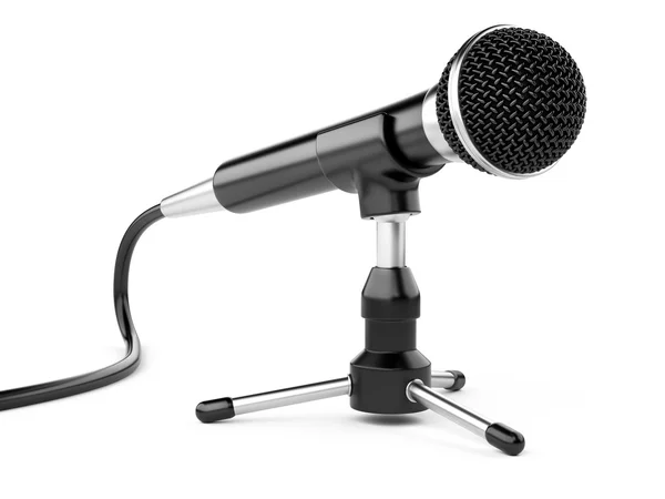 Mikrofonen på ett stöd — Stockfoto
