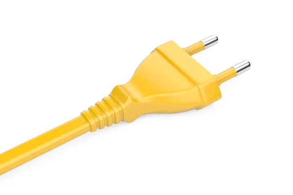 Orange power plug — Stock Photo, Image