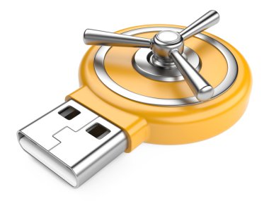 USB flash sürücü ve şifreli kilit