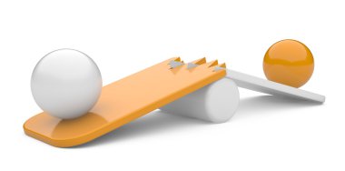 kırık tahta üzerinde iki küre