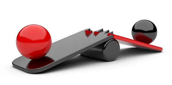 kırık tahta üzerinde iki küre