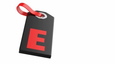 3D Satılık Etiketler alfa kanalı bulunur