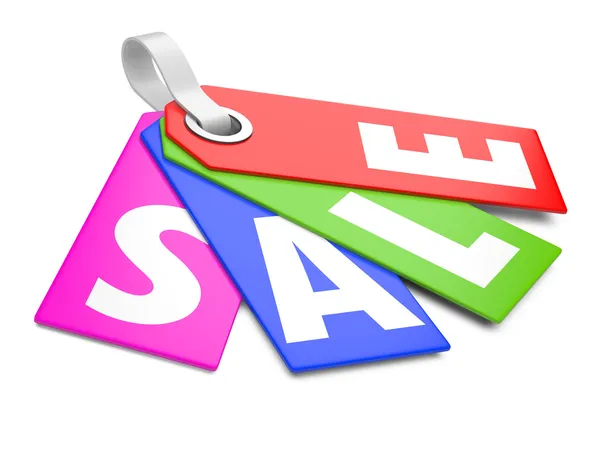 3d Sale tags — Stock Photo, Image