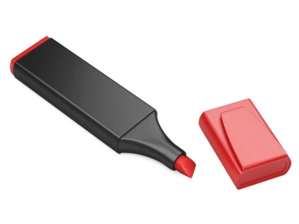 Red highlighter — Stock Photo, Image